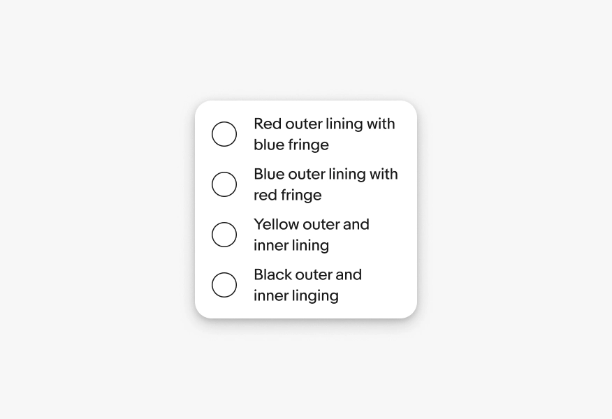 Menu with longer labels: Replace the selected item, Generate new content with AI, Edit this item, Remove this item.