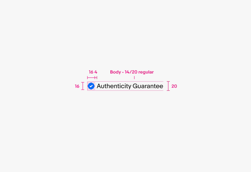 The large Program badge grouping has a text line height of 20pt.