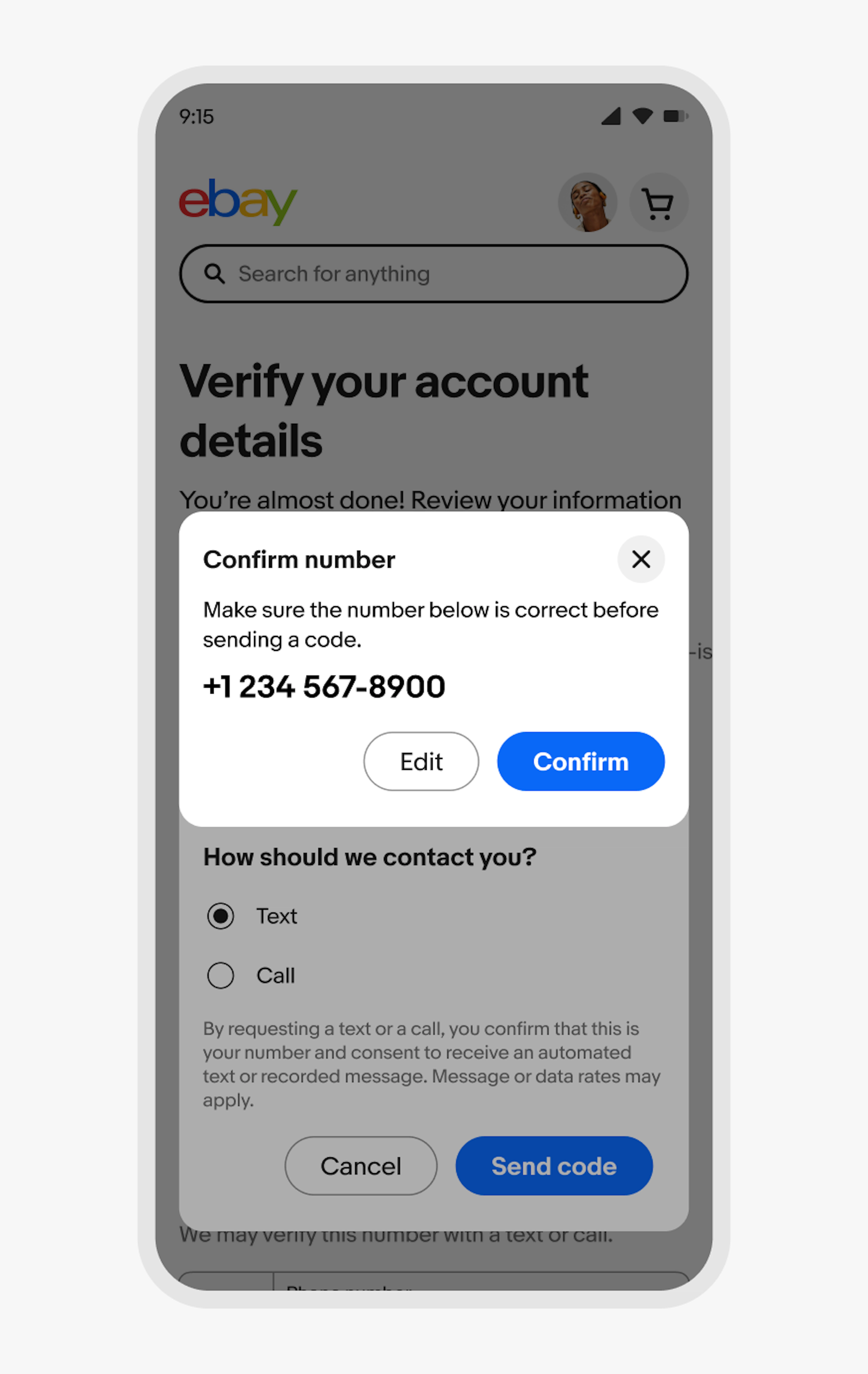 A standard dialog laying above the main page content with a second dialog is triggered above. 