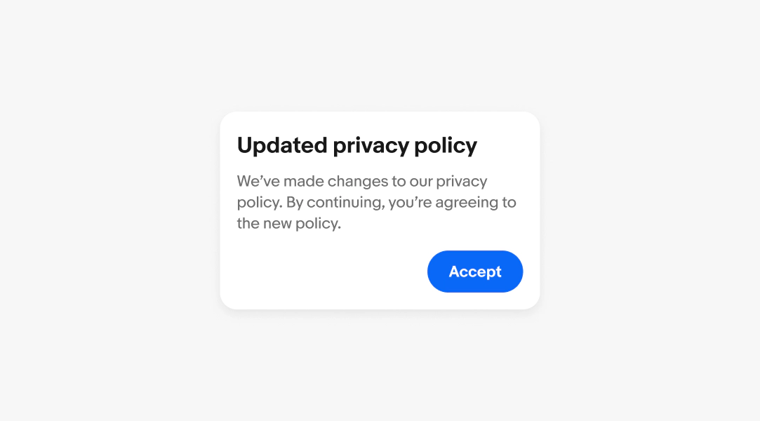 An example of an alert dialog.