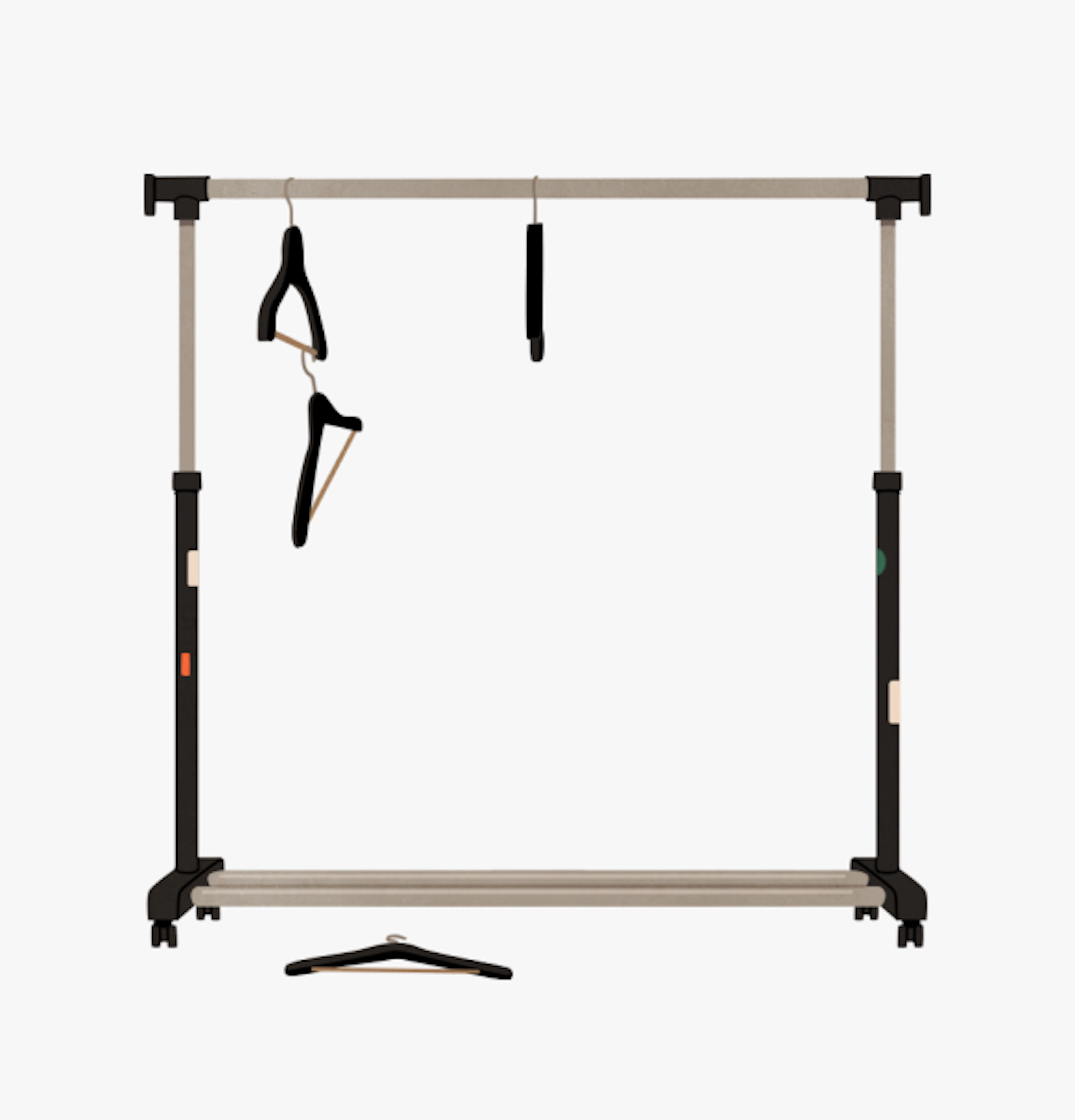 Empty-clothing-rack illustration