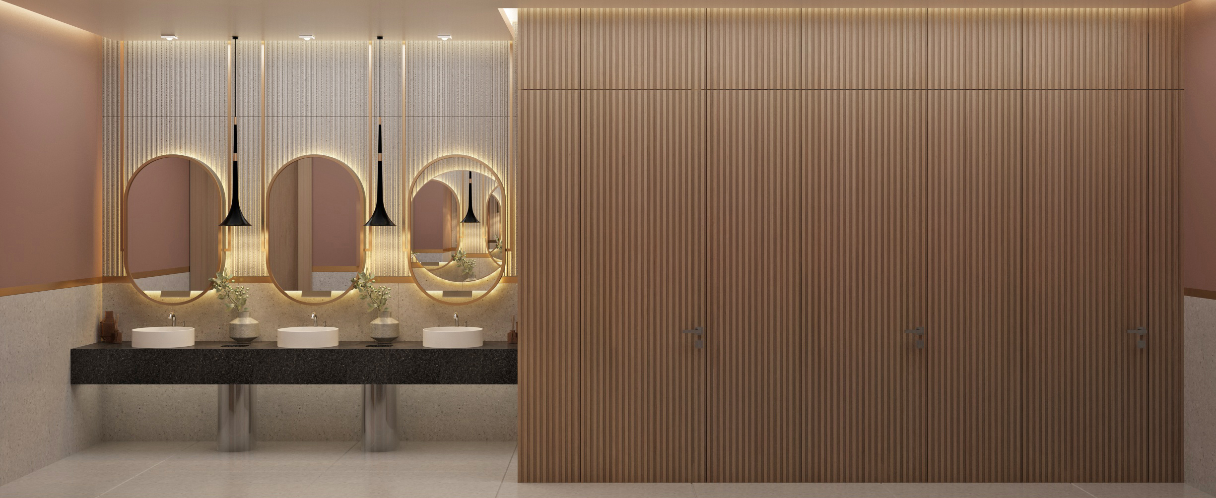 Bathroom Design for Office Building In Cyprus