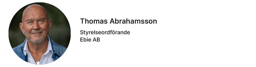 Thomas Abramsson ny styrelseordförande i Ebie