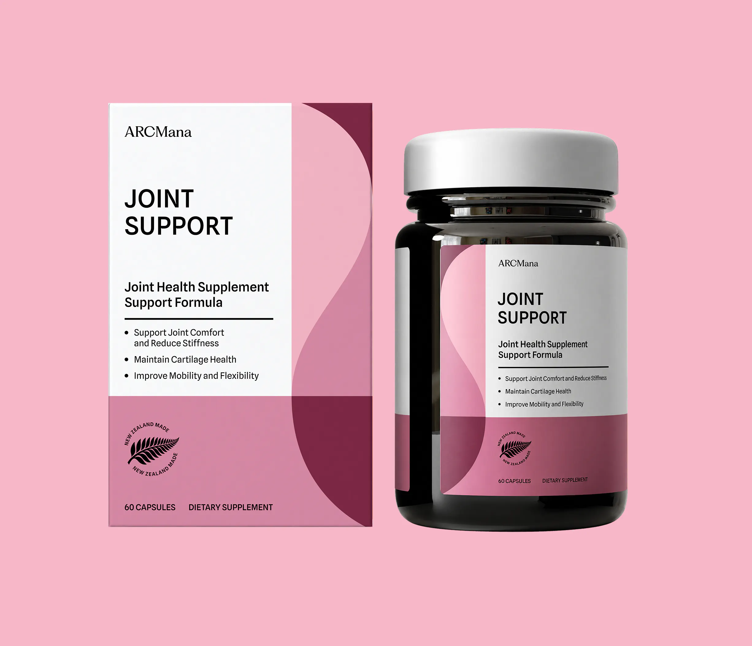 ARC Mana Joint Support — glucosamine, MSM & chondroitin capsule bottle