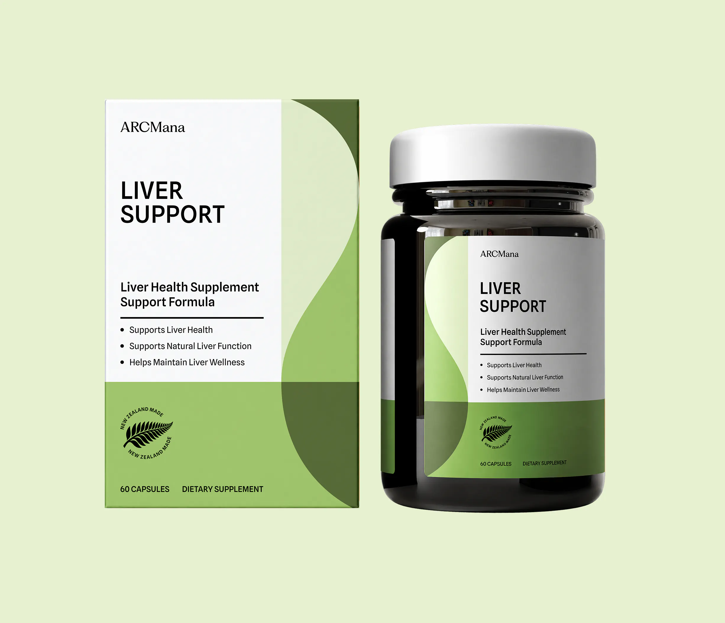 ARC Mana Liver Support — silymarin milk thistle capsule bottle