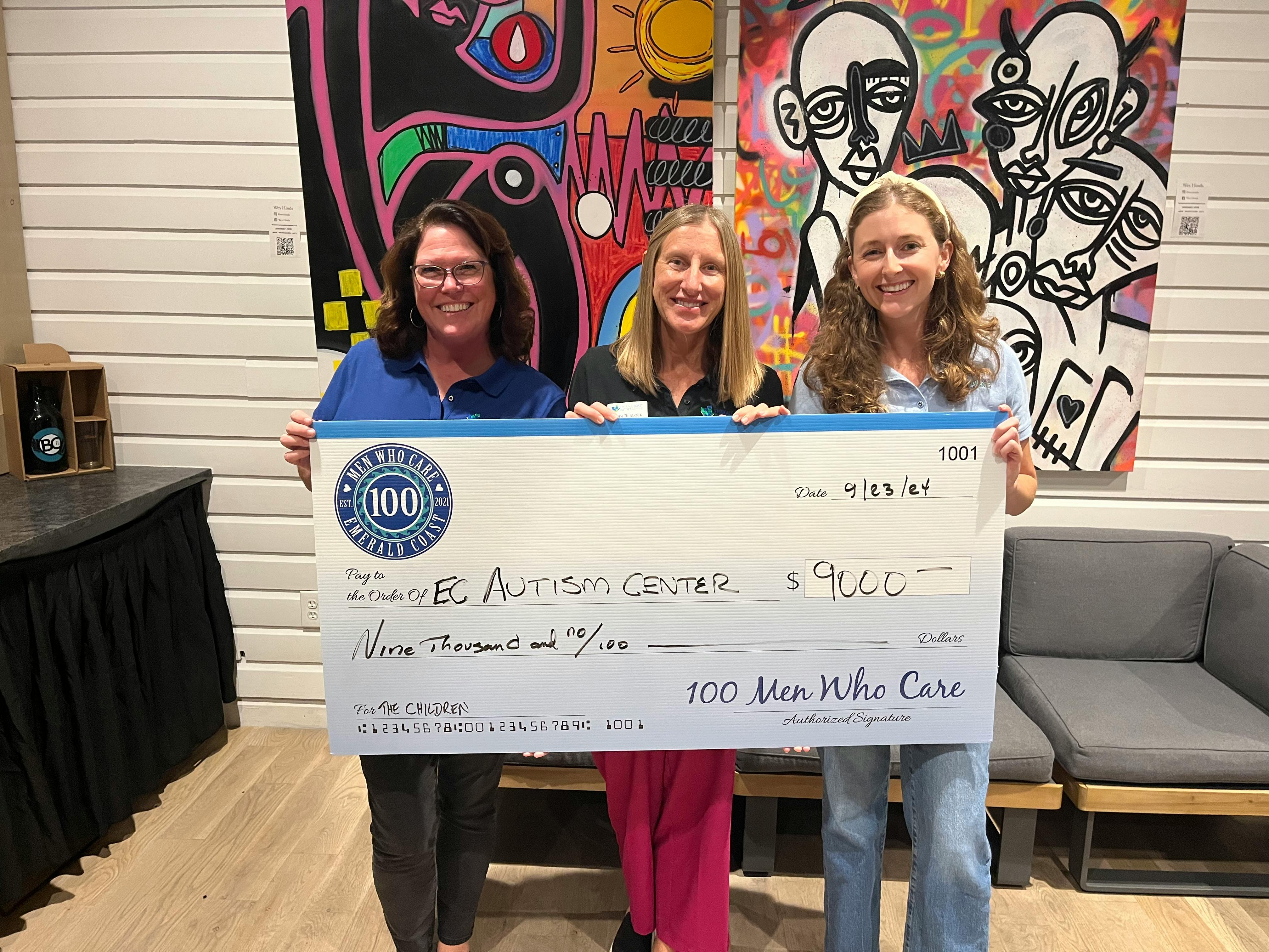 100 Men Who Care Donation