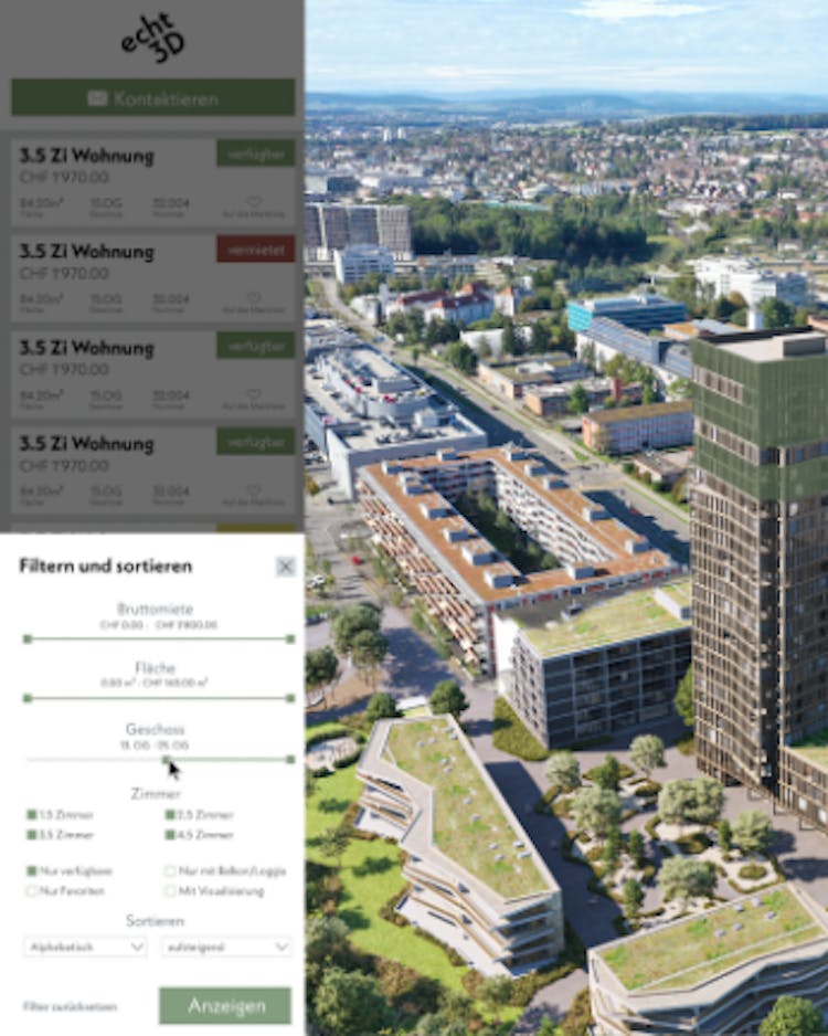 echt3D Dienstleistung Wohnungsfinder