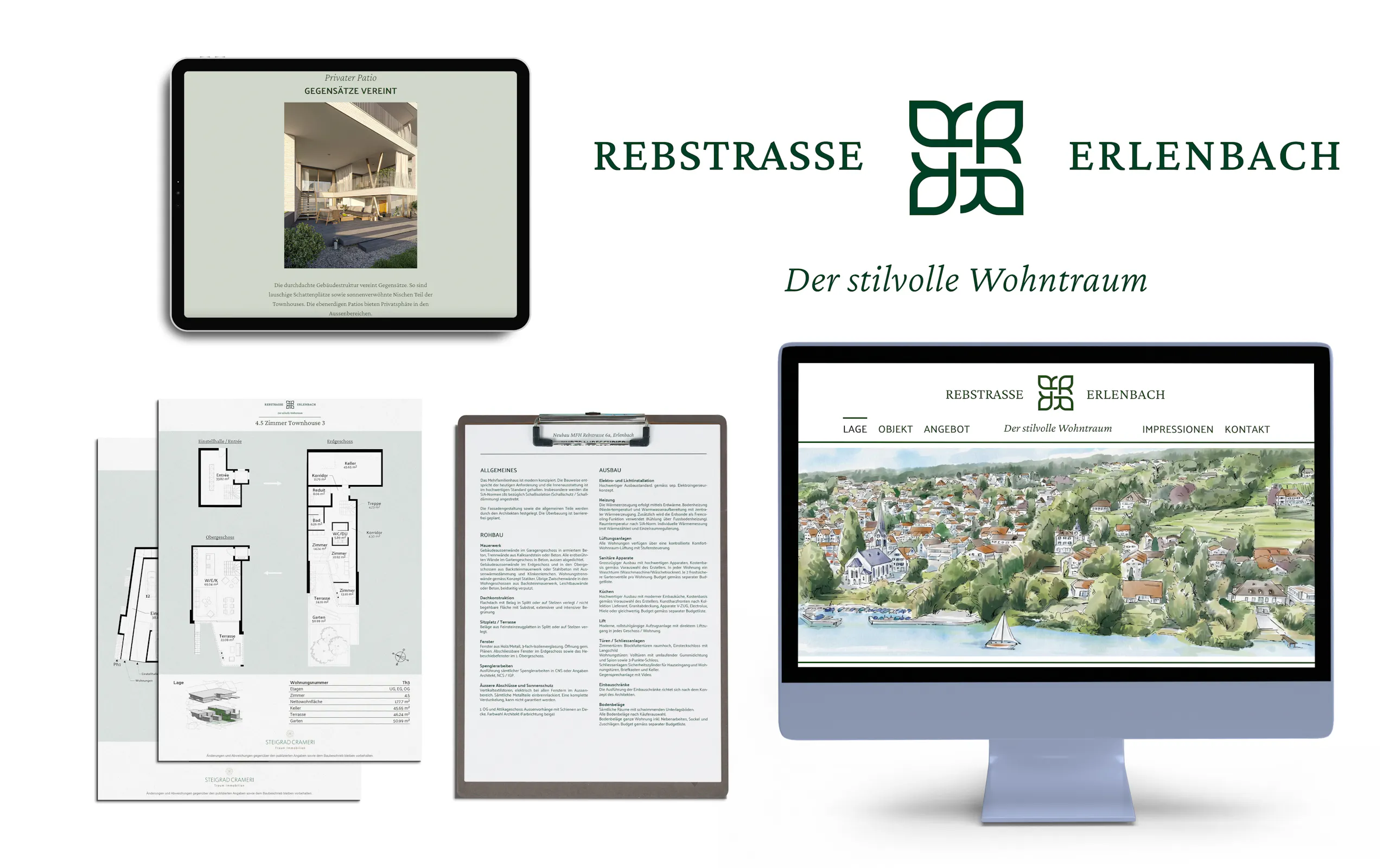echt3D Projektbranding Portfolio Rebstrasse Erlenbach