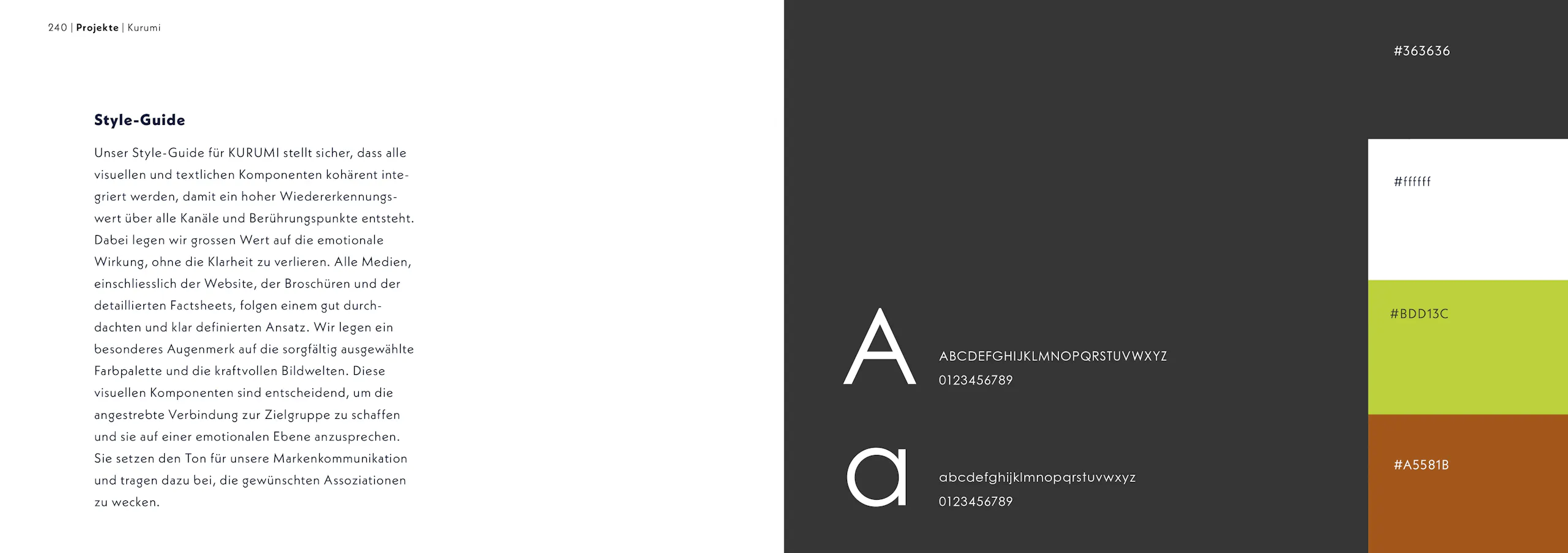 Kurumi Riehen – Projektbranding & 3D-Visualisierung, Broschüre Seite 5