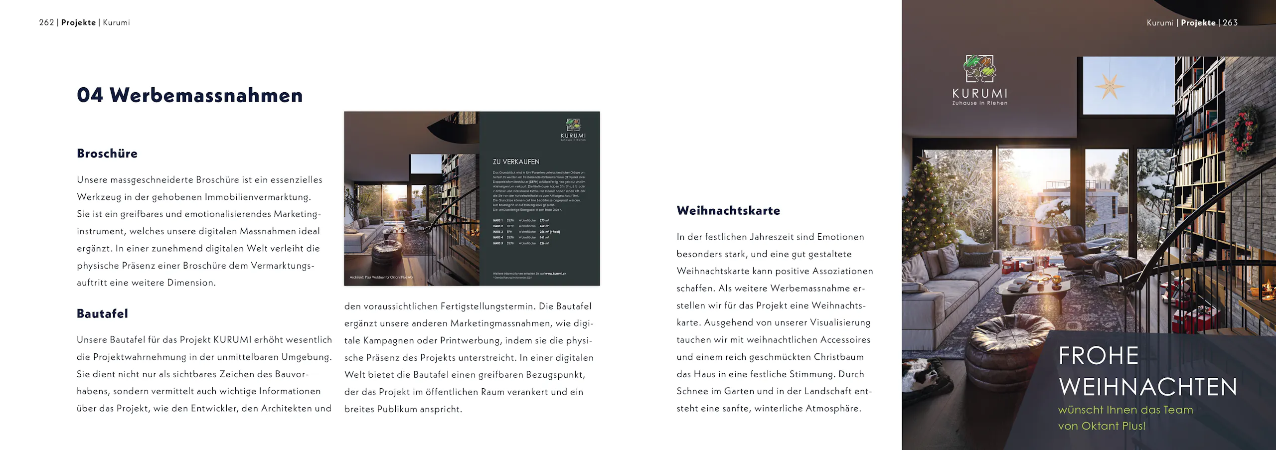 Kurumi Riehen – Projektbranding & 3D-Visualisierung, Broschüre Seite 16