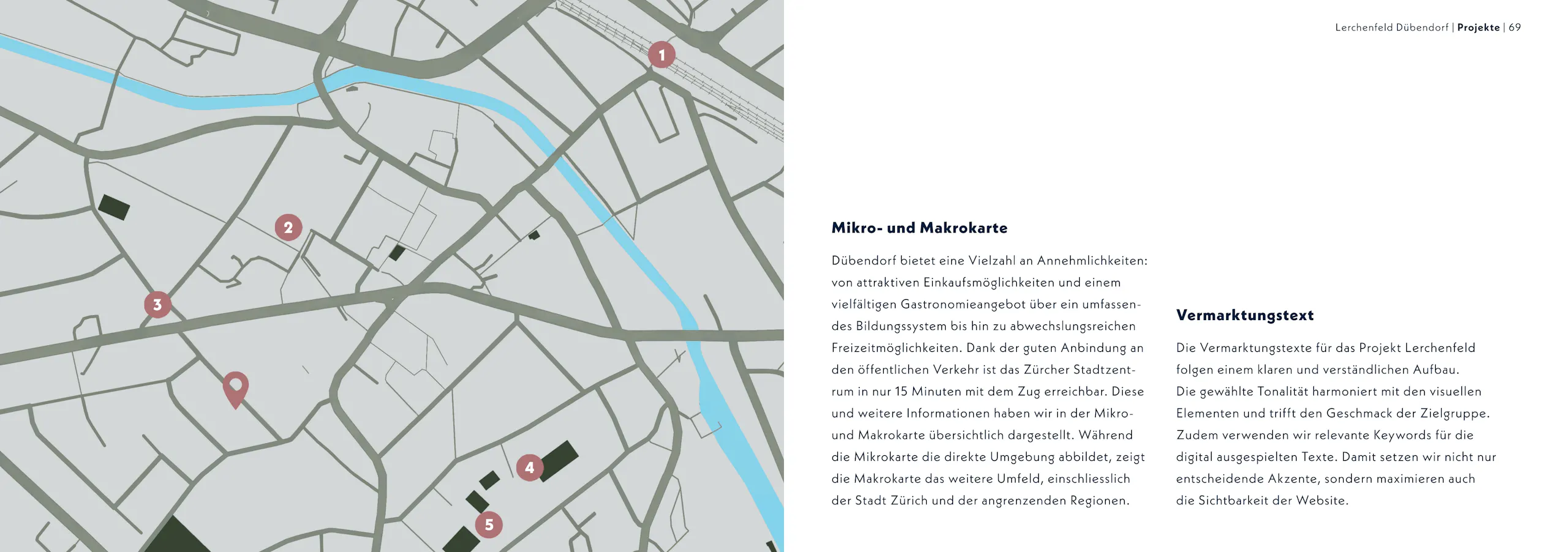 Lerchenfeld Dübendorf – Branding, Website & Wohnungsfinder, Broschüre Seite 7