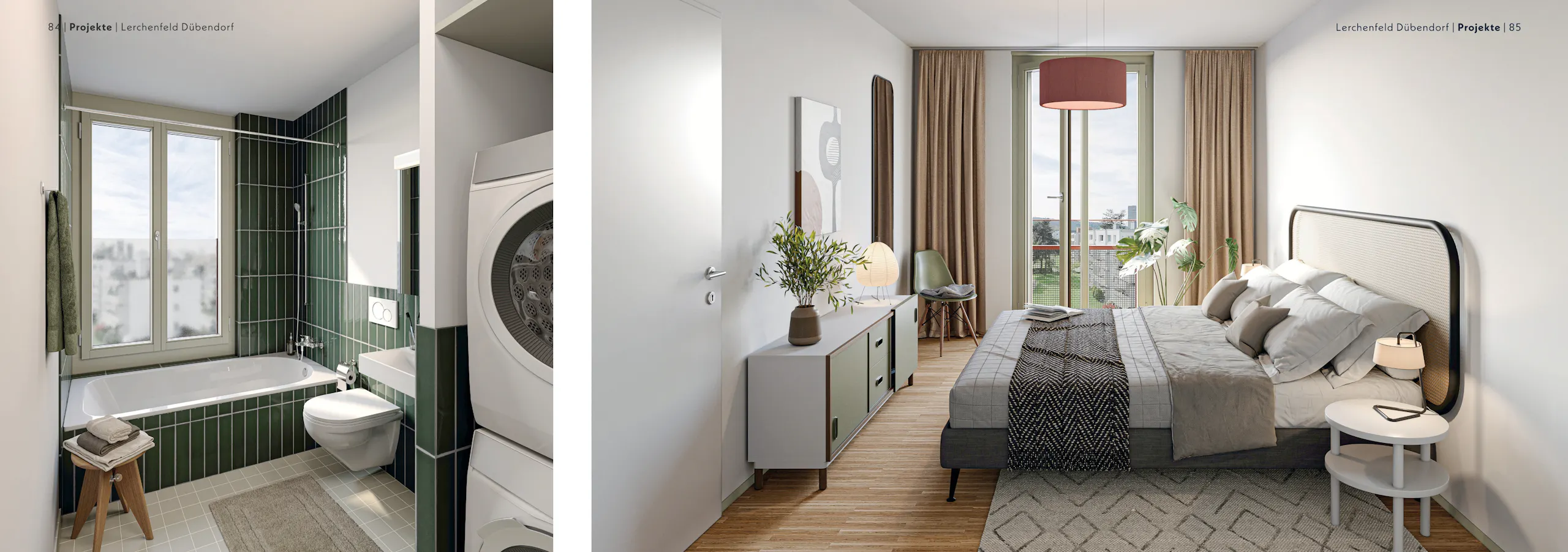 Lerchenfeld Dübendorf – Branding, Website & Wohnungsfinder, Broschüre Seite 15