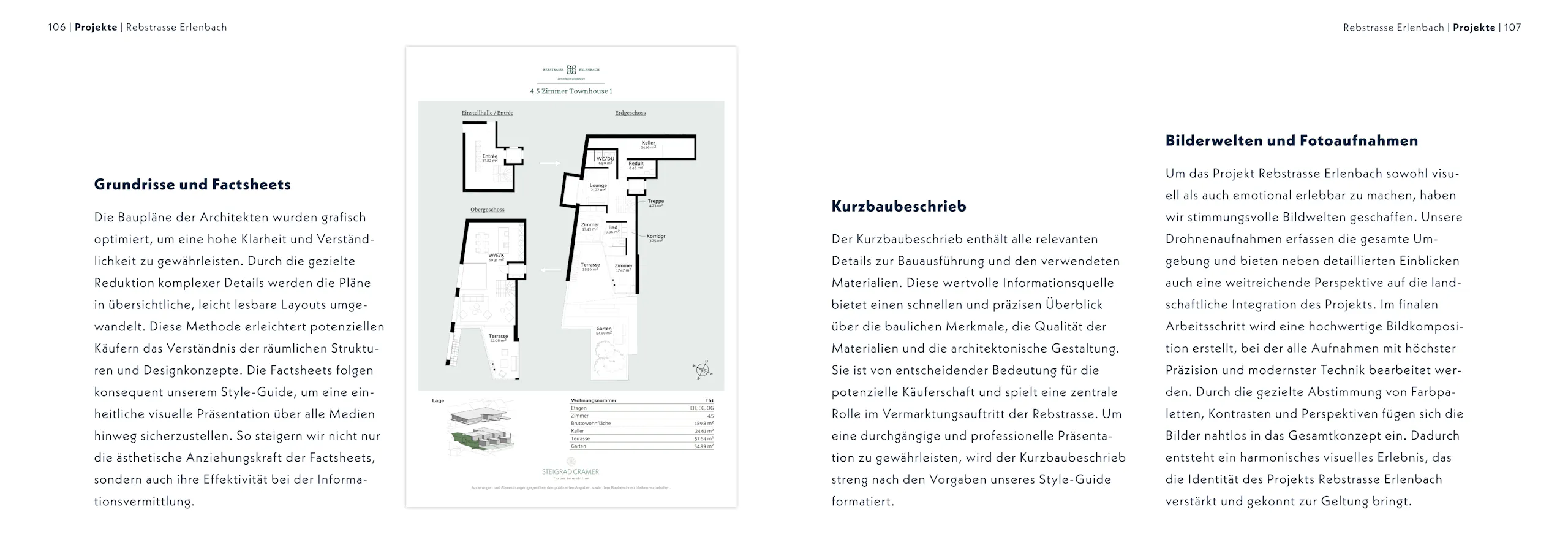 Rebstrasse Erlenbach – Branding & 3D-Visualisierung, Broschüre Seite 6