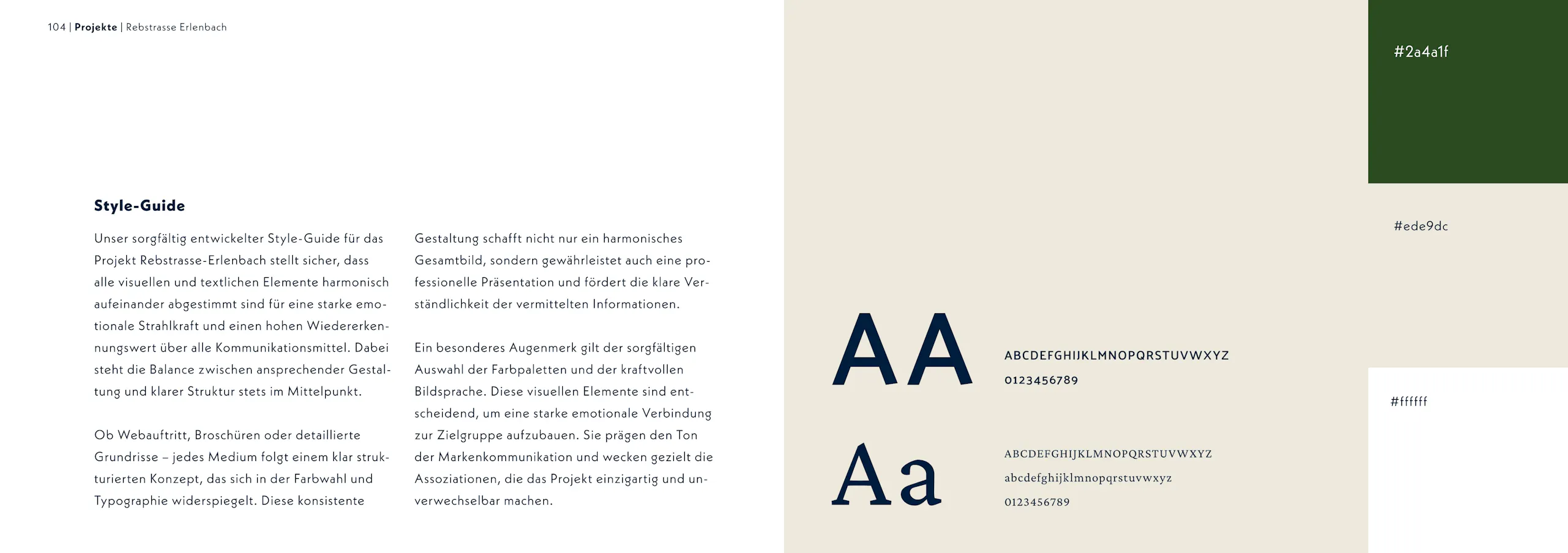 Rebstrasse Erlenbach – Branding & 3D-Visualisierung, Broschüre Seite 5