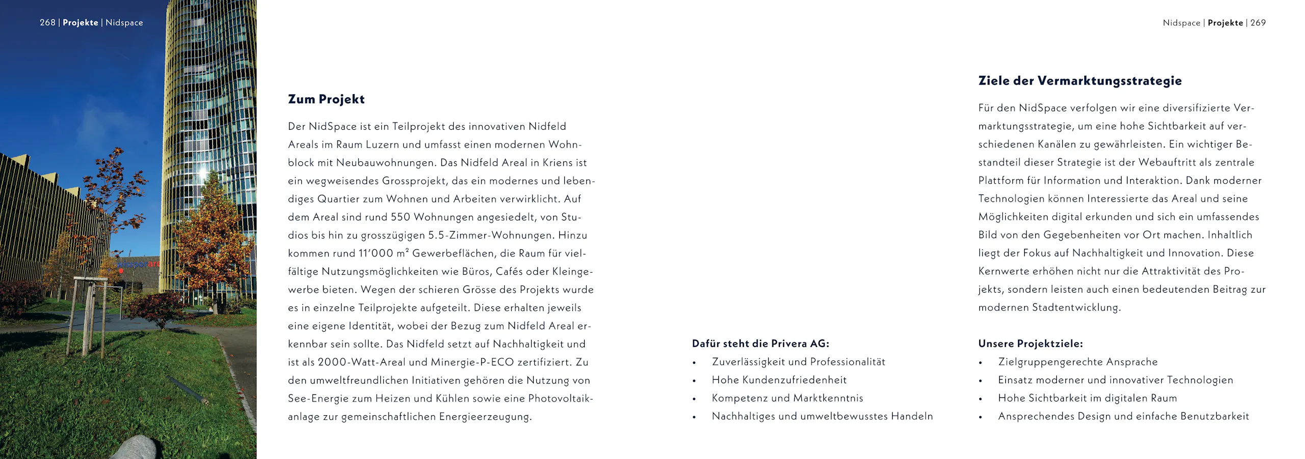 Mehr zum Projekt und zu den Vermarktungszielen
