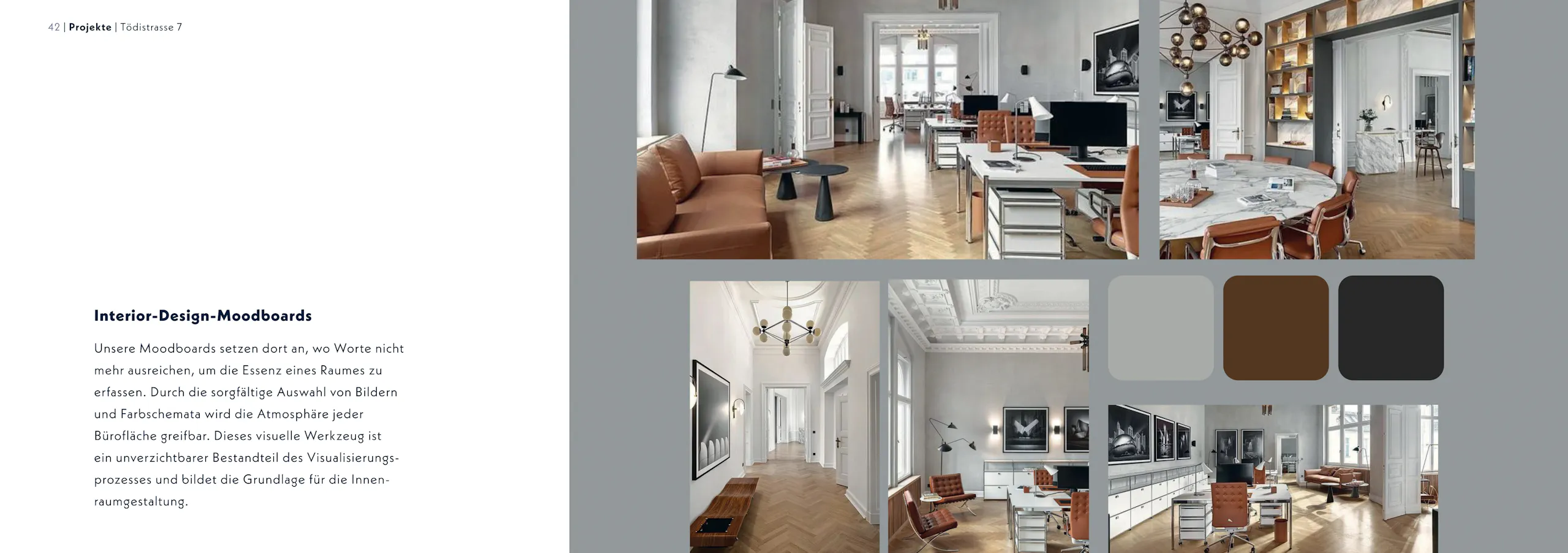 Tödistrasse 7 Zürich – Branding & virtueller 360°-Rundgang, Broschüre Seite 14
