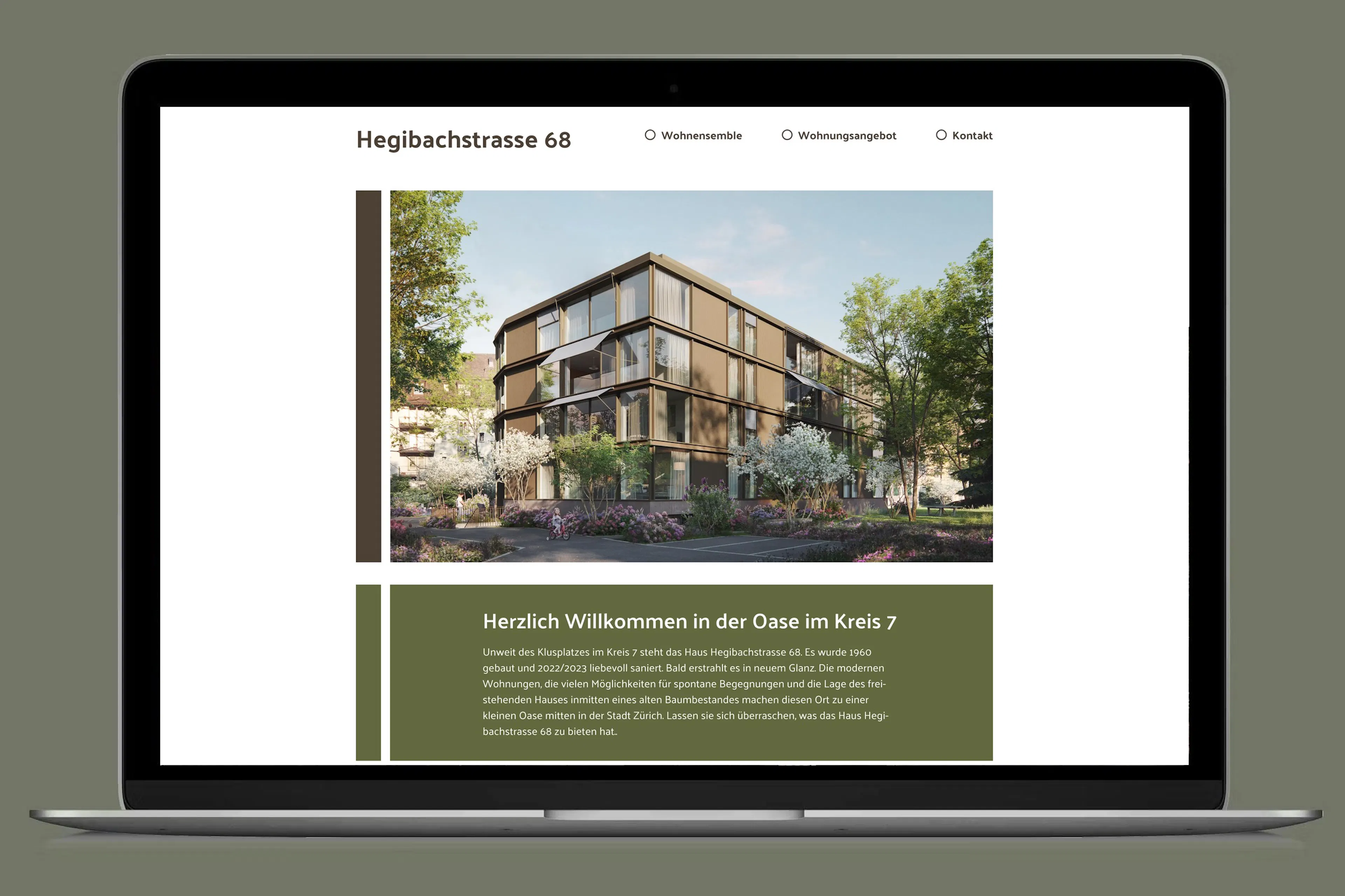echt3D Webauftritt (ohne Visualisierungen) Hegibachstrasse