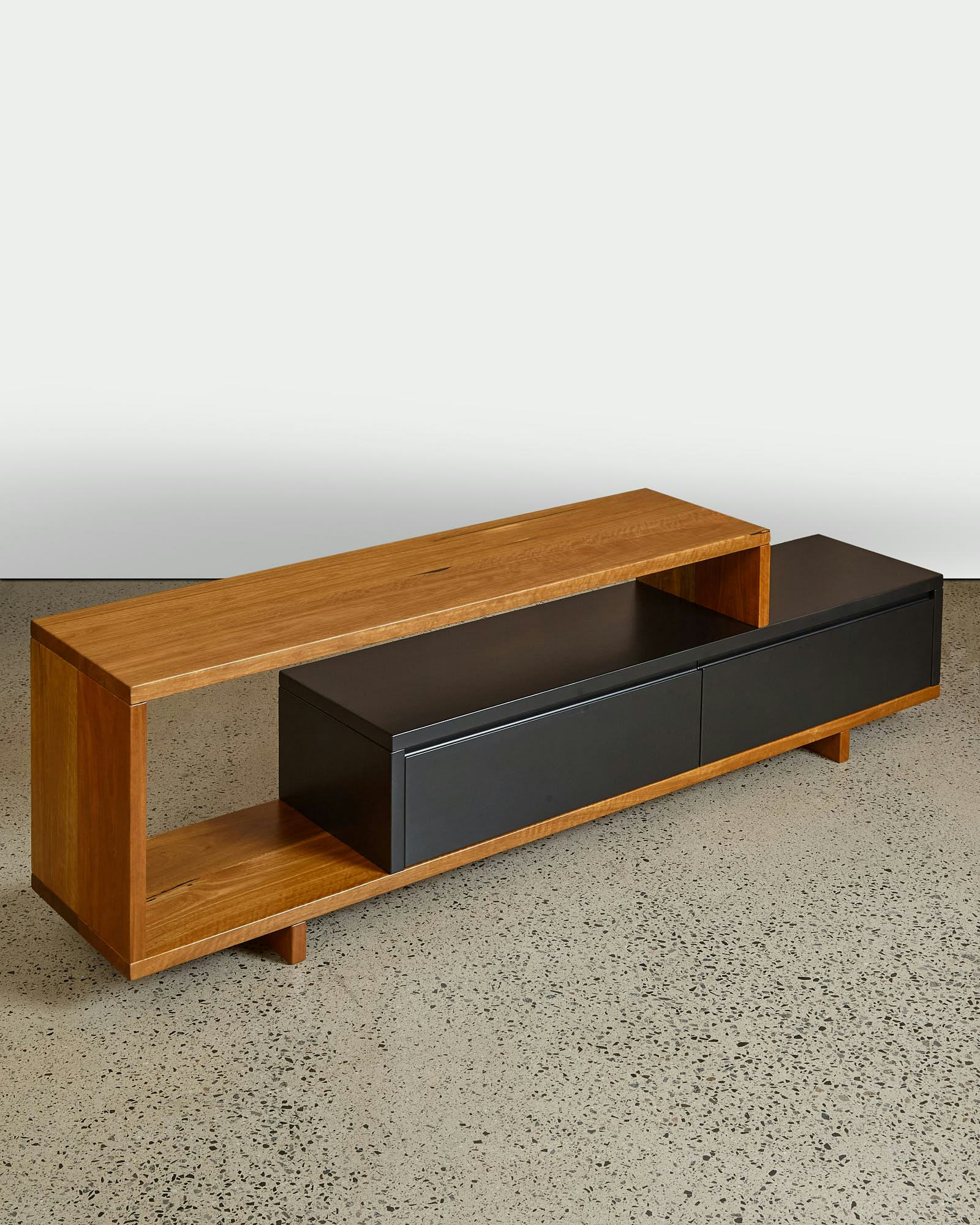 The Elias TV unit with two drawers