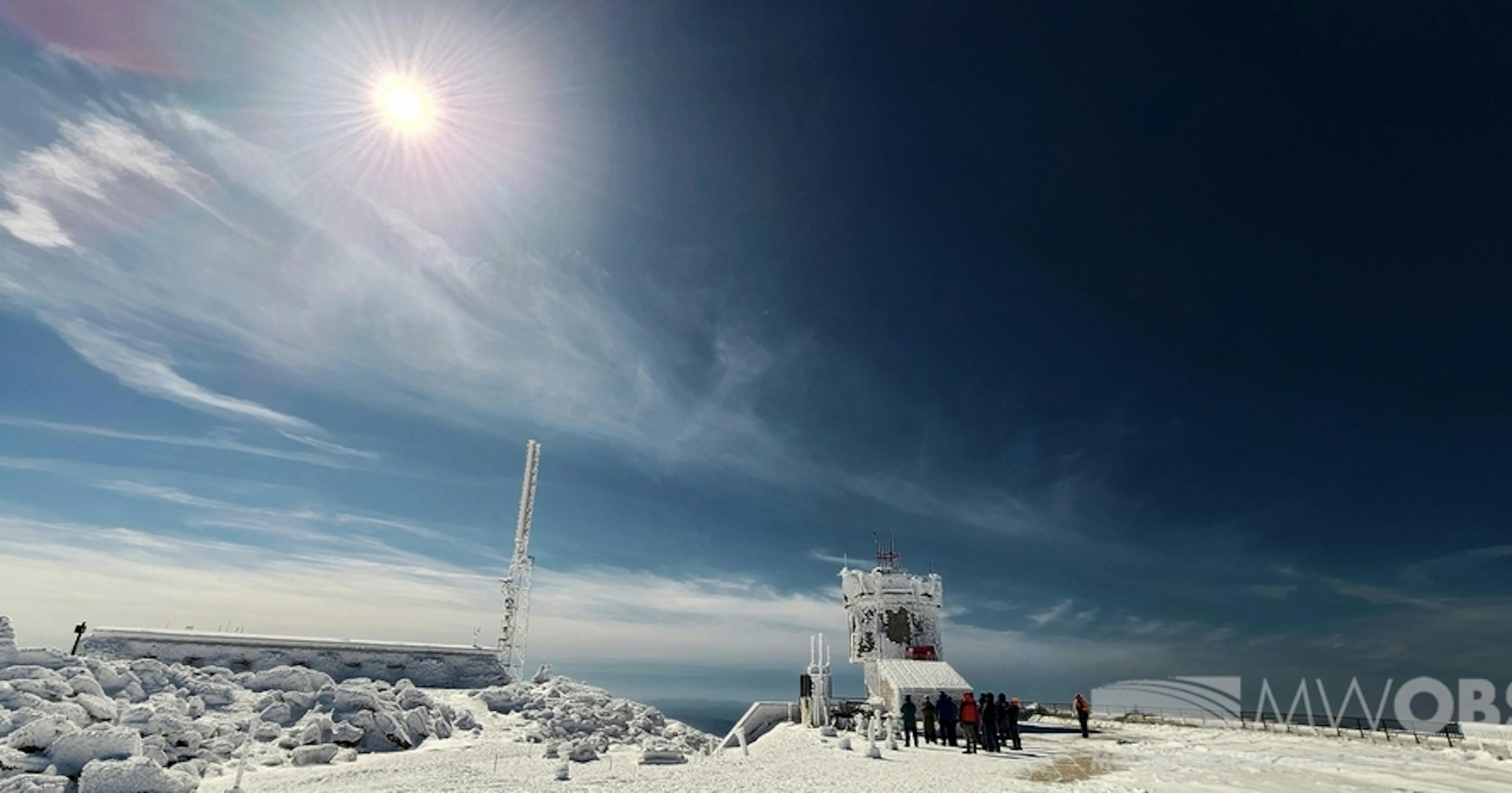 99.97% partial eclipse seen from Mt. Washington in New Hampshire, USA, April 8, 2024. Credit: Mt. Washington Observatory