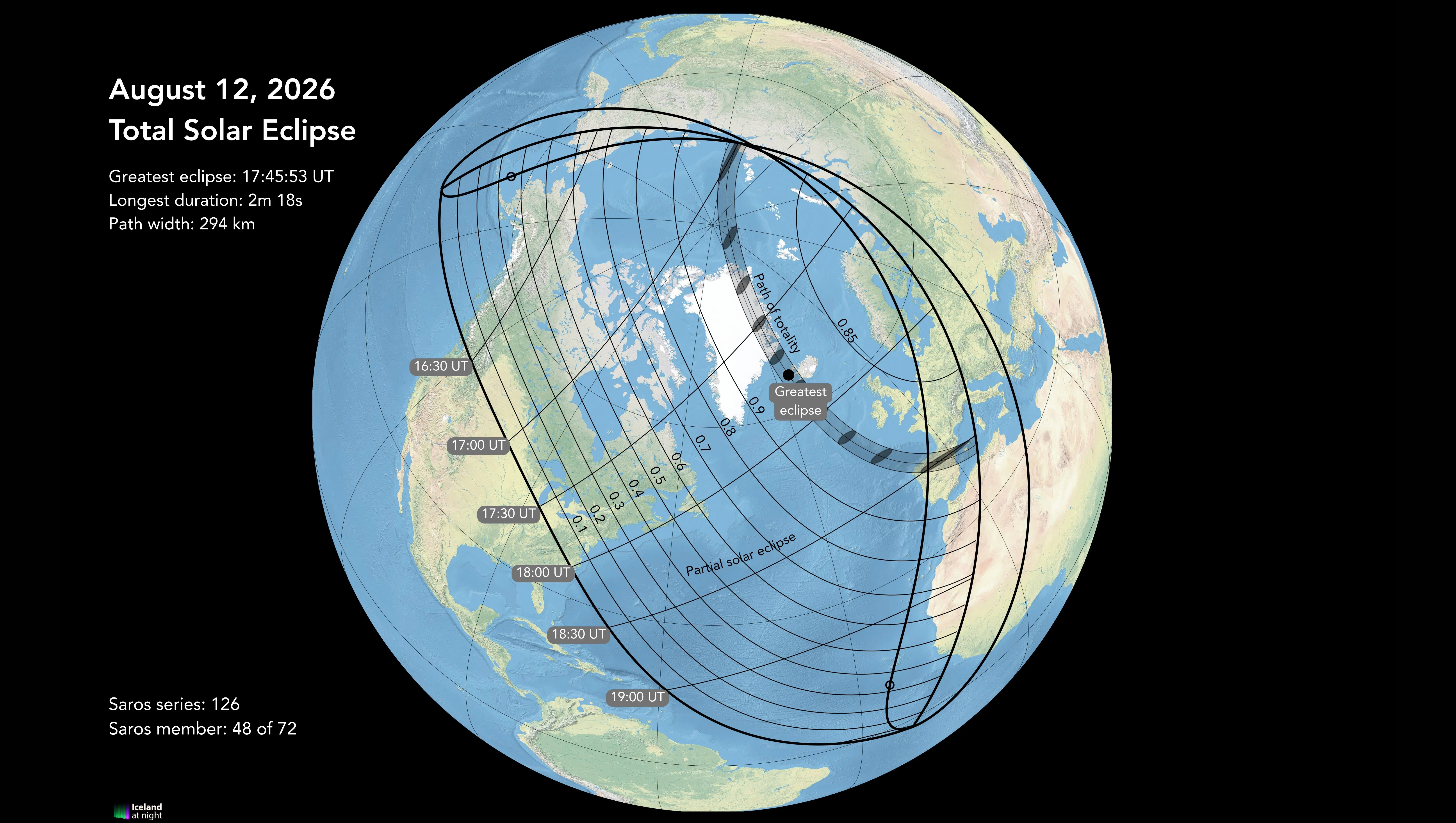 Maps Of Iceland For The 2026 Total Solar Eclipse Eclipse 2026 Maps Of Iceland For The 2026 Total Solar Eclipse Eclipse 2026