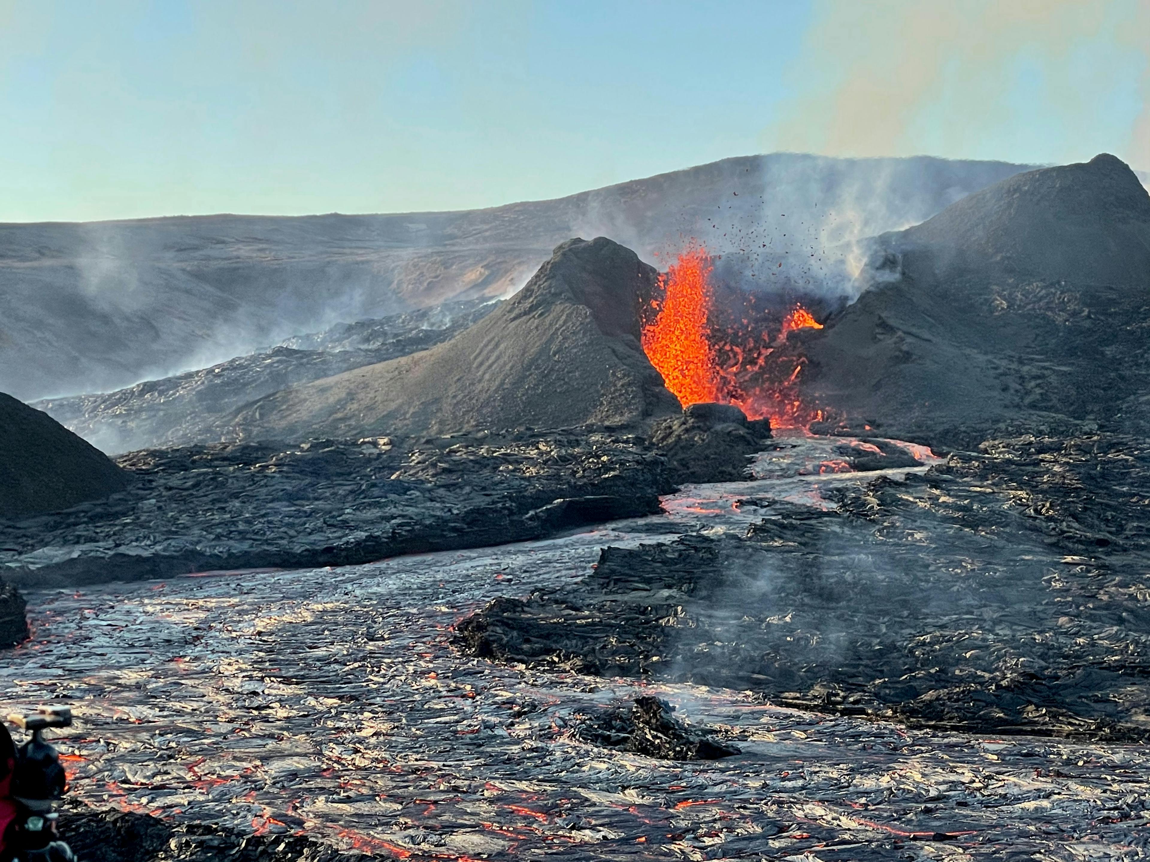 Volcanic eruption in Reykjanes peninsula. Credit: Sævar Helgi Bragason