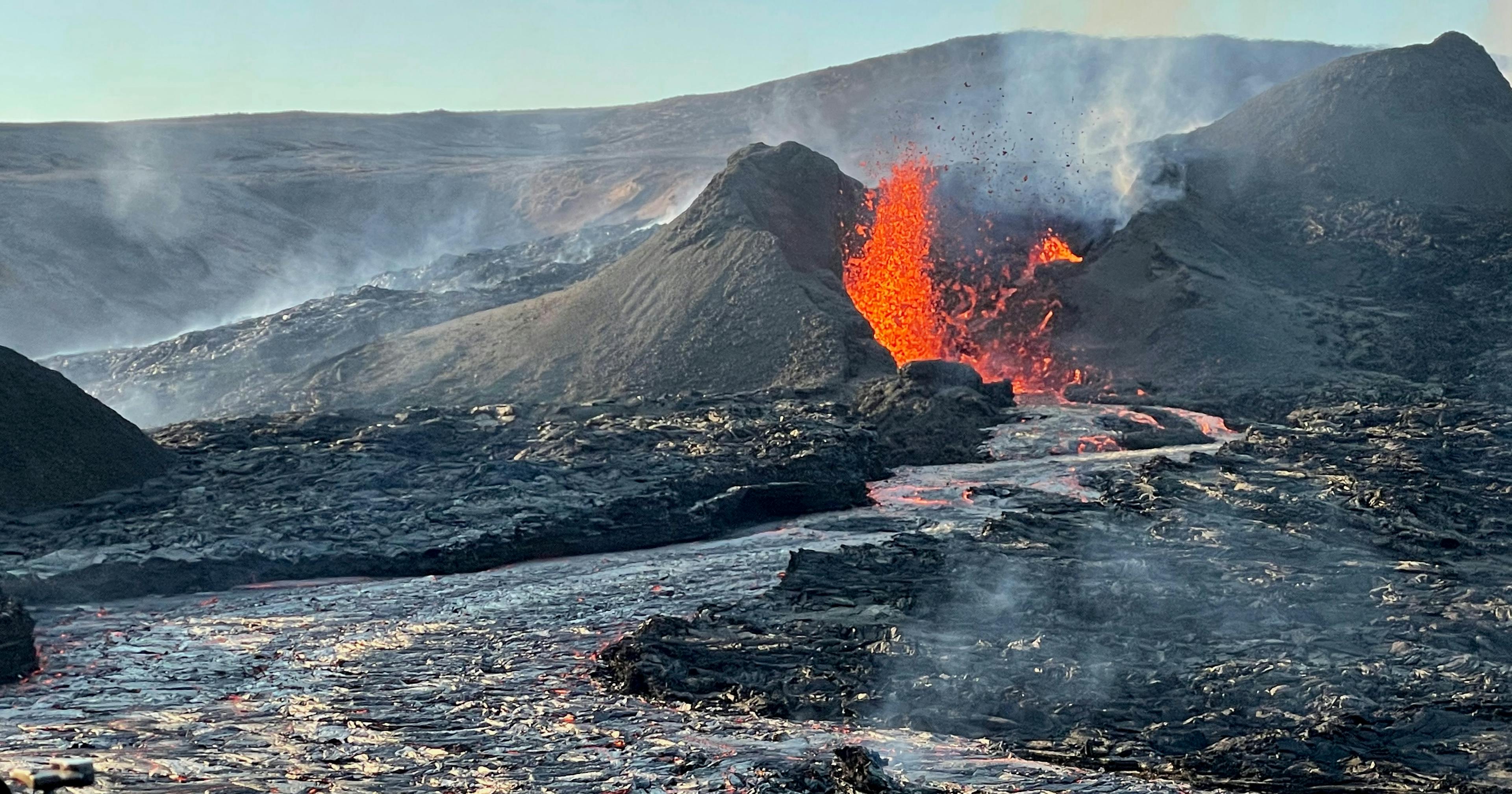 Volcanic eruption in Reykjanes peninsula. Credit: Sævar Helgi Bragason