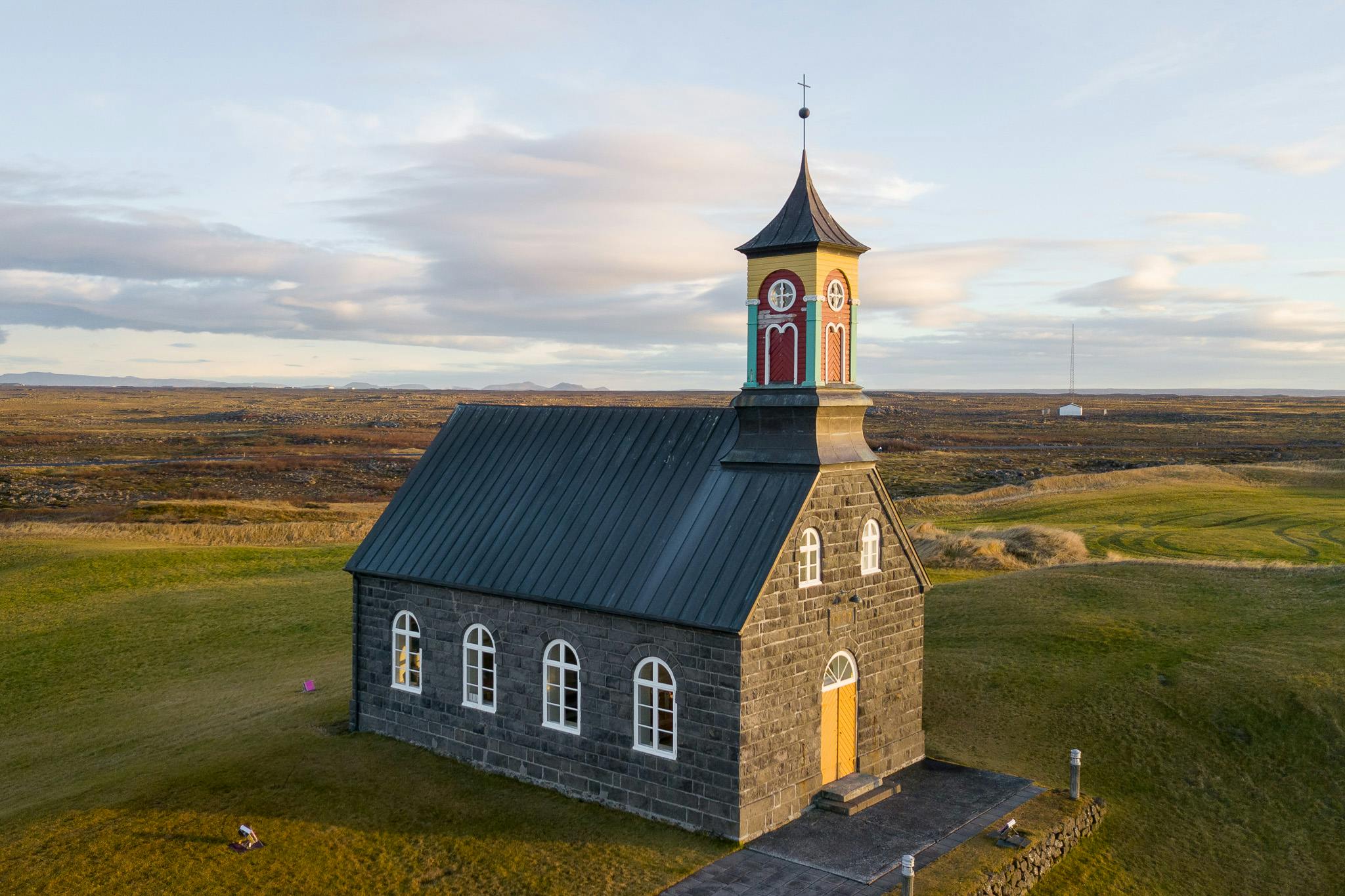 Hvalneskirkja church in the Reykjanes peninsula. Credit: Visit Reykjanes