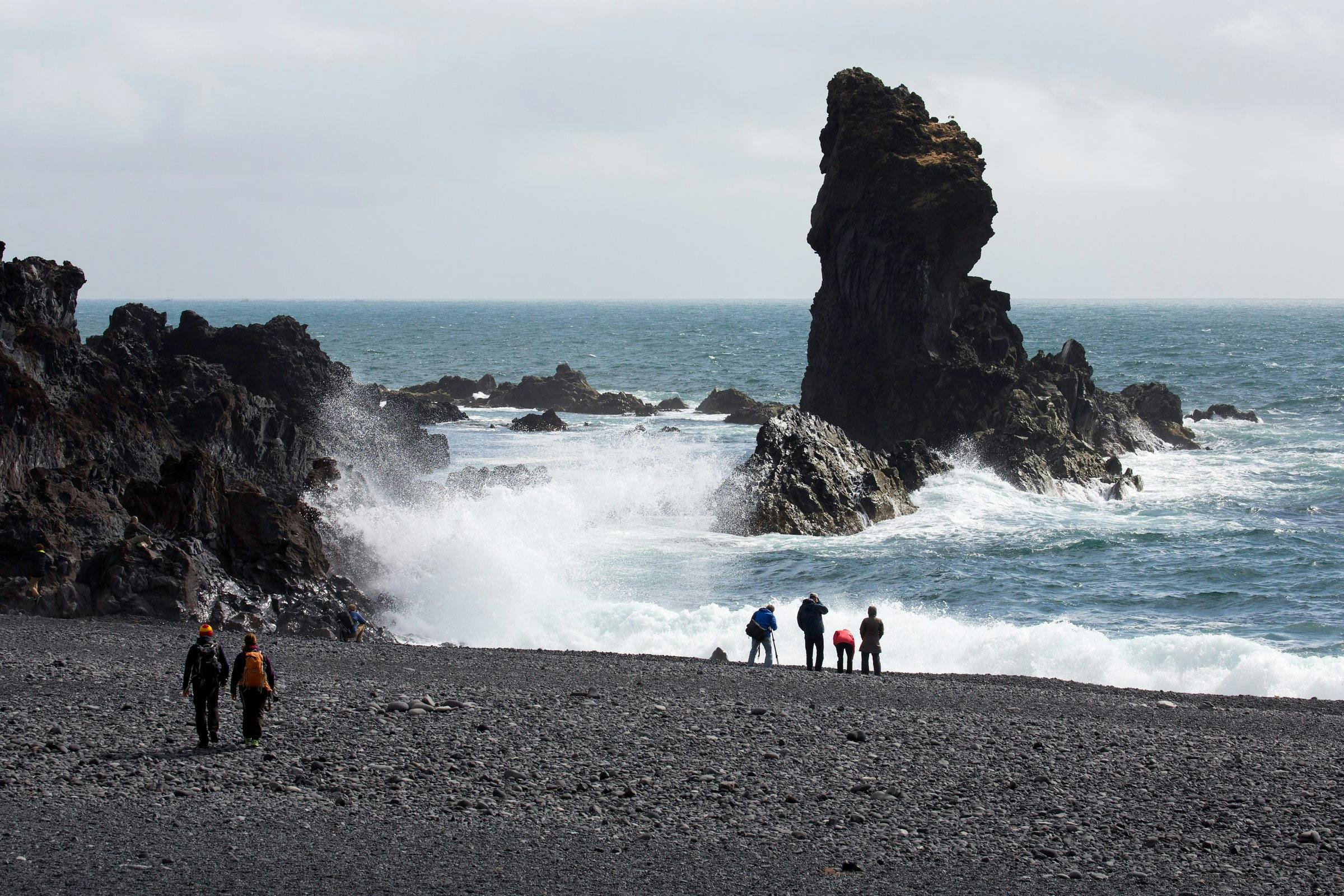 Djúpalónssandur black beach. Credit: Visit West
