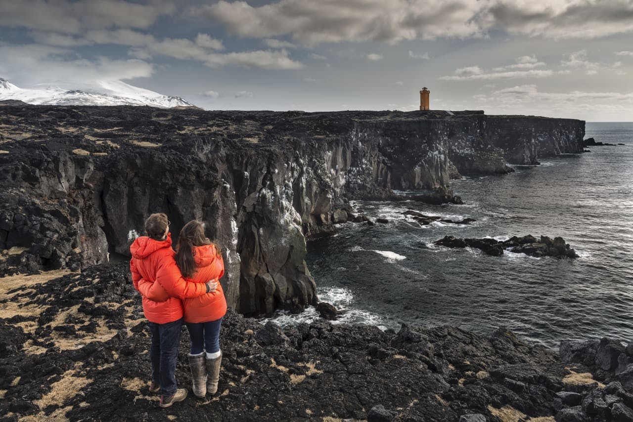 Skálsnagaviti lighthouse in Svörtuloft. Credit: Visit West