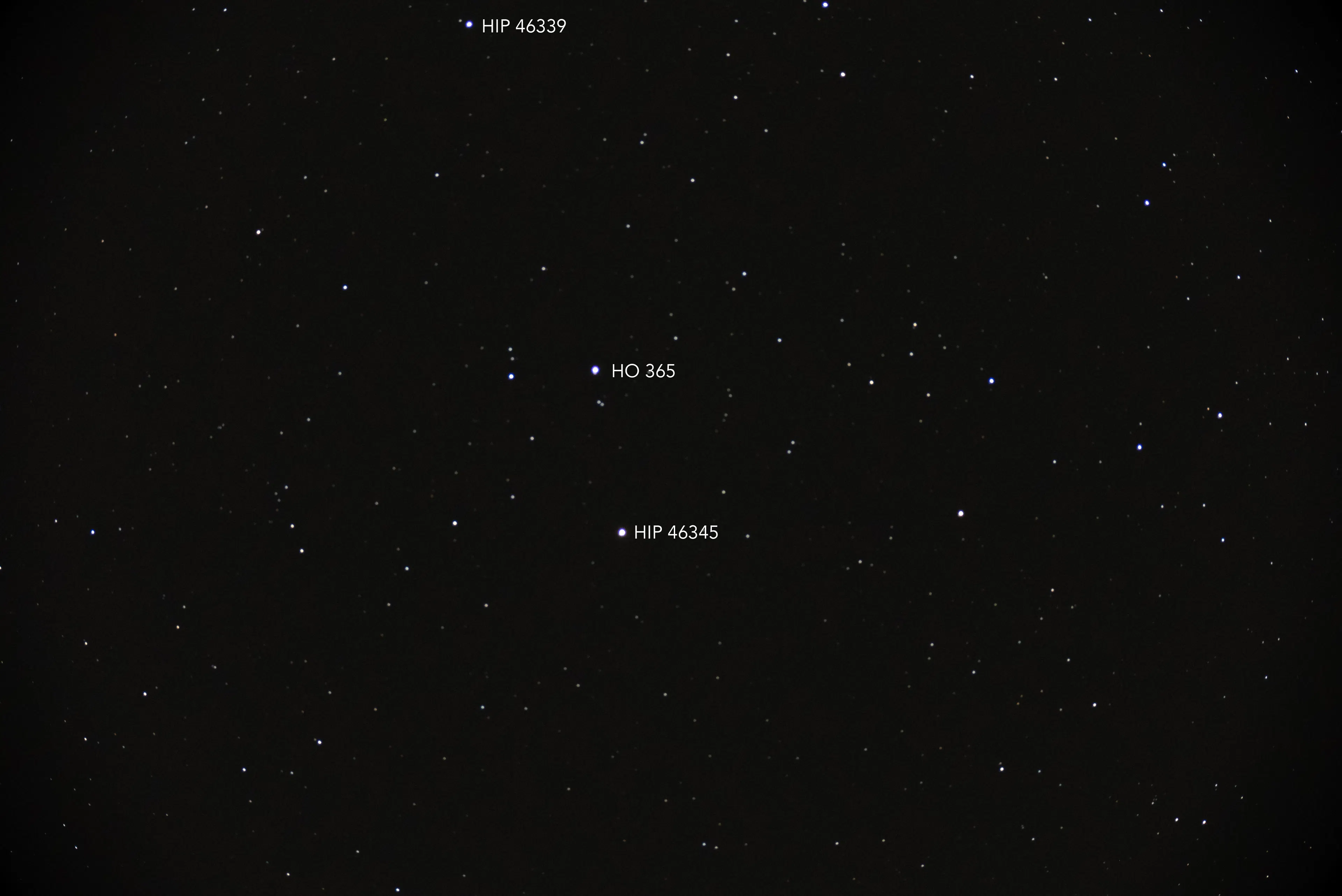 Stjörnur á því svæði sem sólmyrkvinn 12. ágúst 2026 verður. Mynd: Sævar Helgi Bragason / Matthias Harksen / Hotel Rangá Observatory