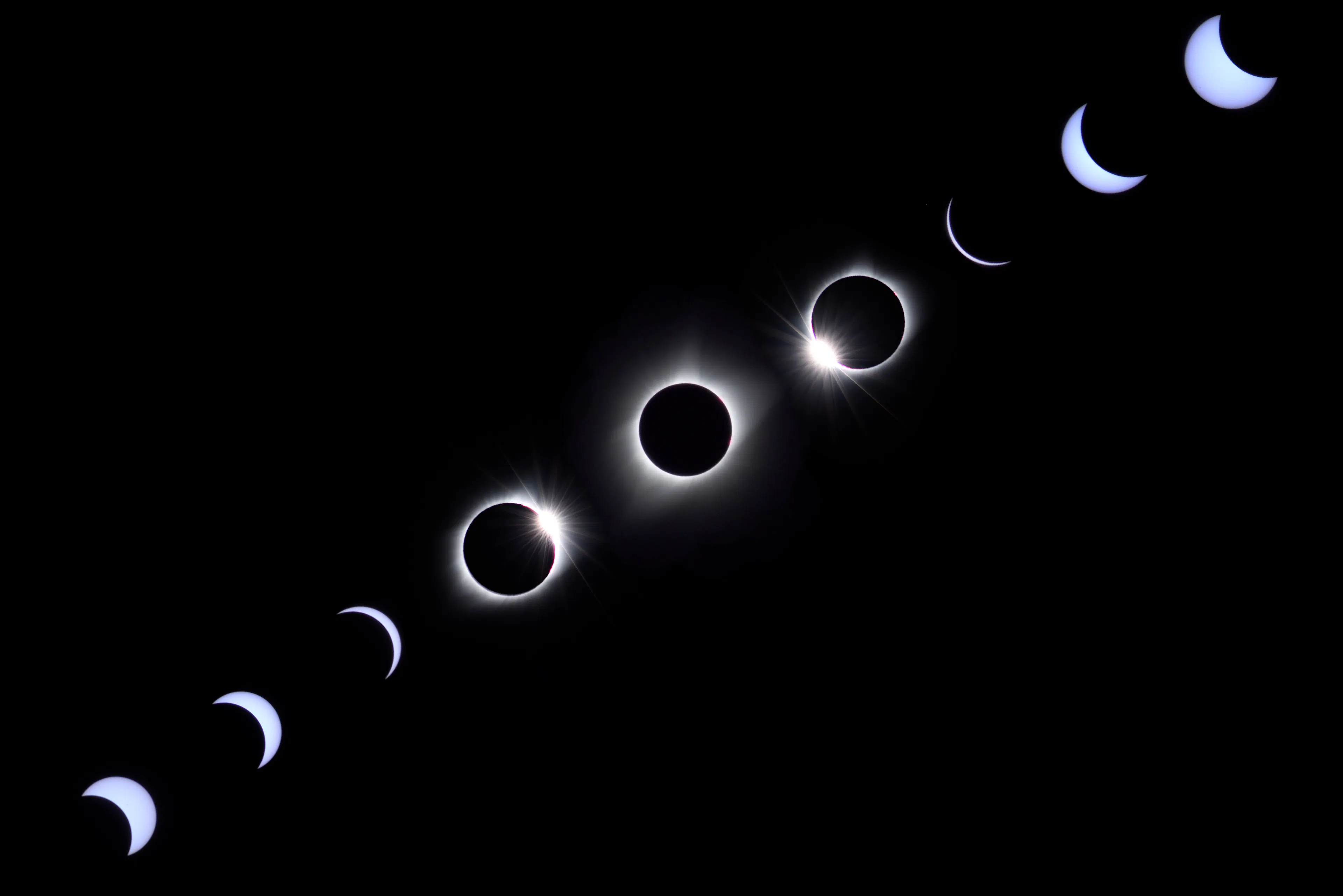 Total solar eclipse on August 21, 2017 in Wyoming, USA. Photo: Gísli Már Árnason