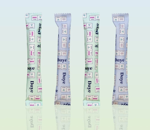 Daye's organic nude sustainable cotton tampon in regular and super size