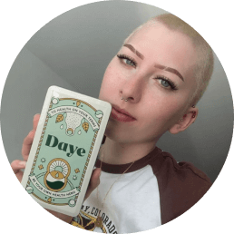 Woman holds lab-tested, organic, sustainable tampons