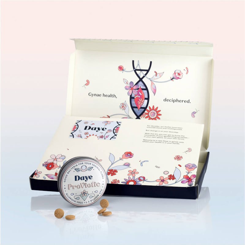 Daye bundle of vaginal microbiome screening kit with a proviotics gift