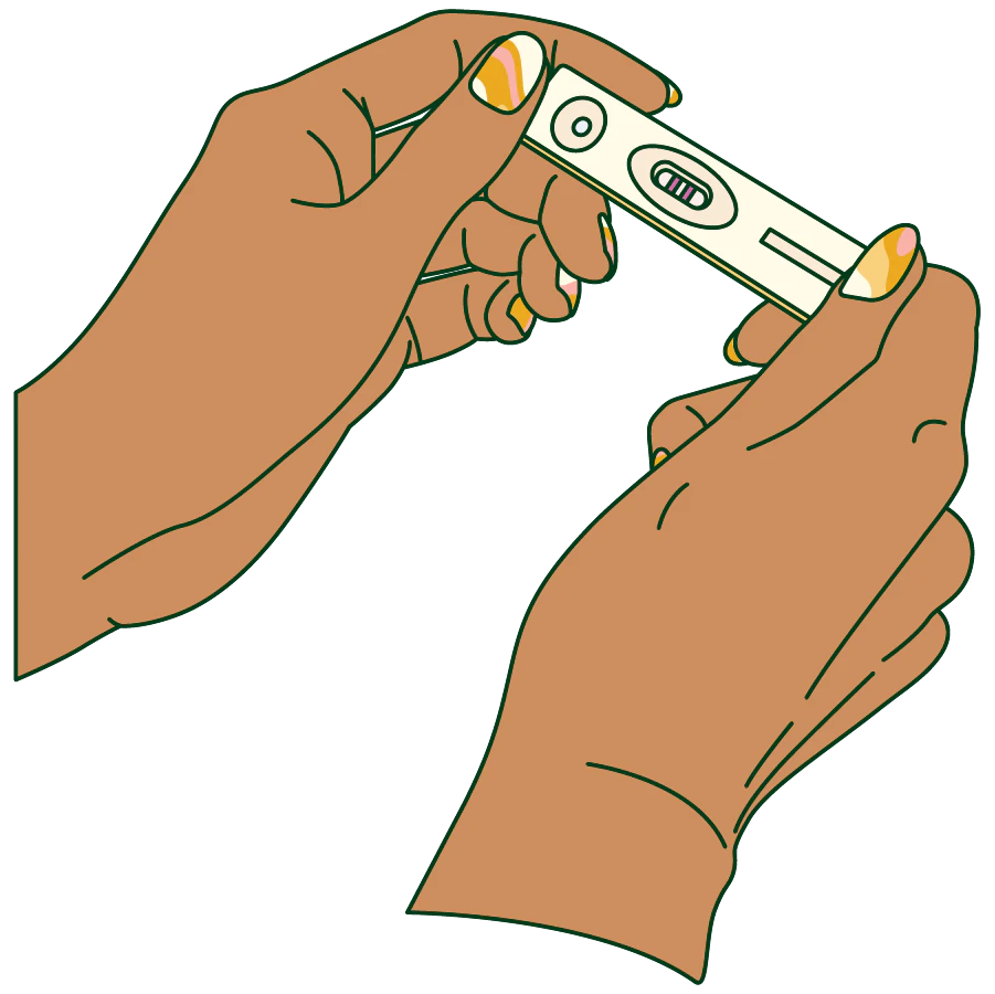 pregnancy test illustration