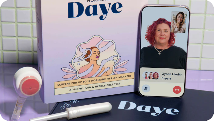 The Fertility Focus Bundle box beside a video consultation