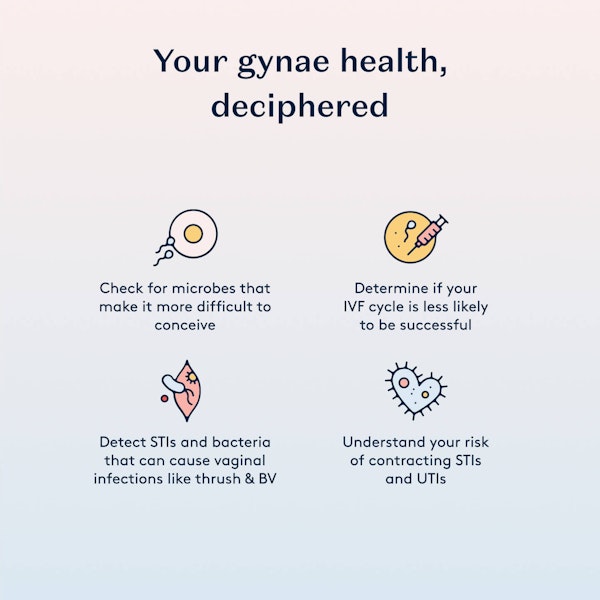 Screening reasons including infections, STIs, IVF