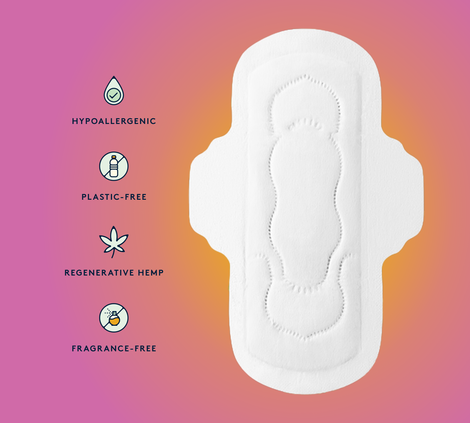 organic disposable menstrual pads