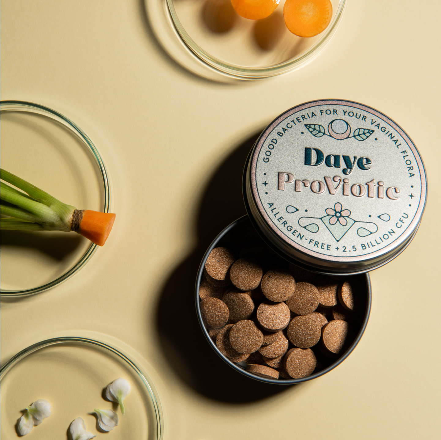 ProViotics capsules and carrots