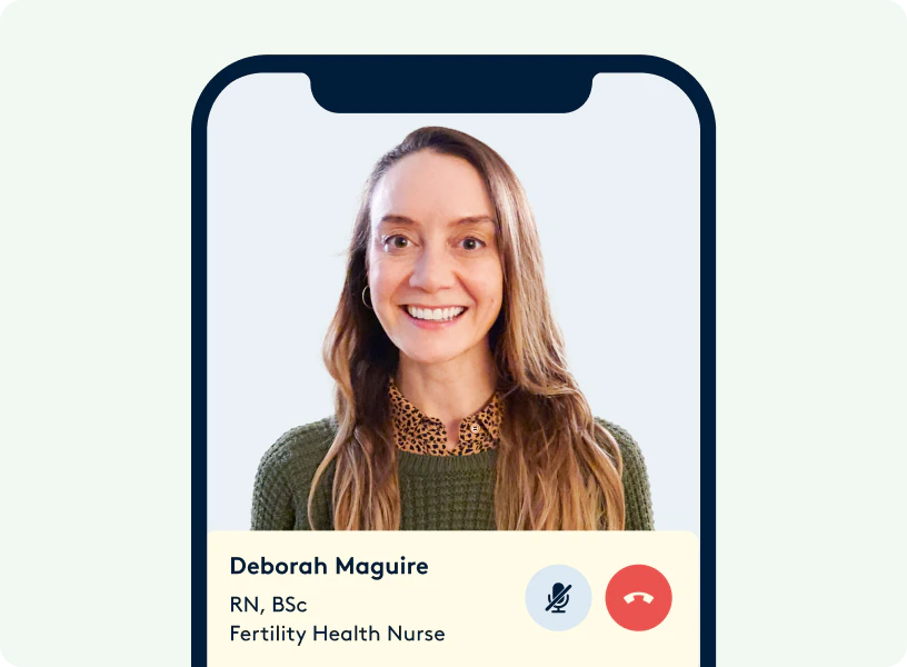 A video consultation with a Daye fertility nurse