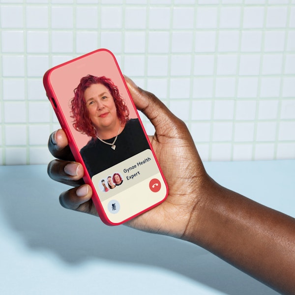 A hand holding phone