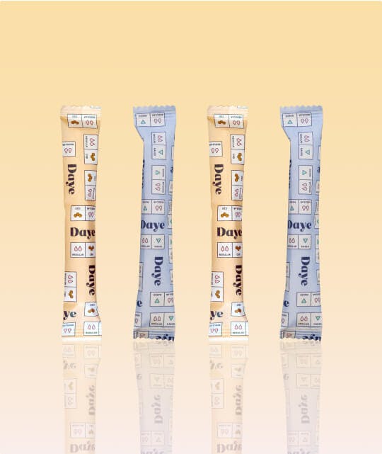 Микс от CBD и Нюд устойчиви тампони от органичен памук на Daye