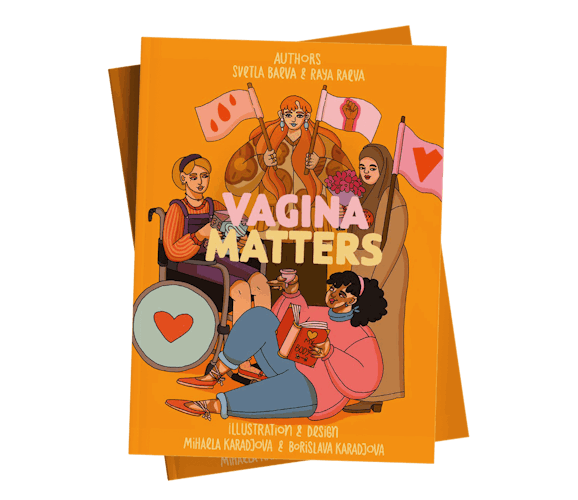 Vagina Matters book cover orange pink yellow