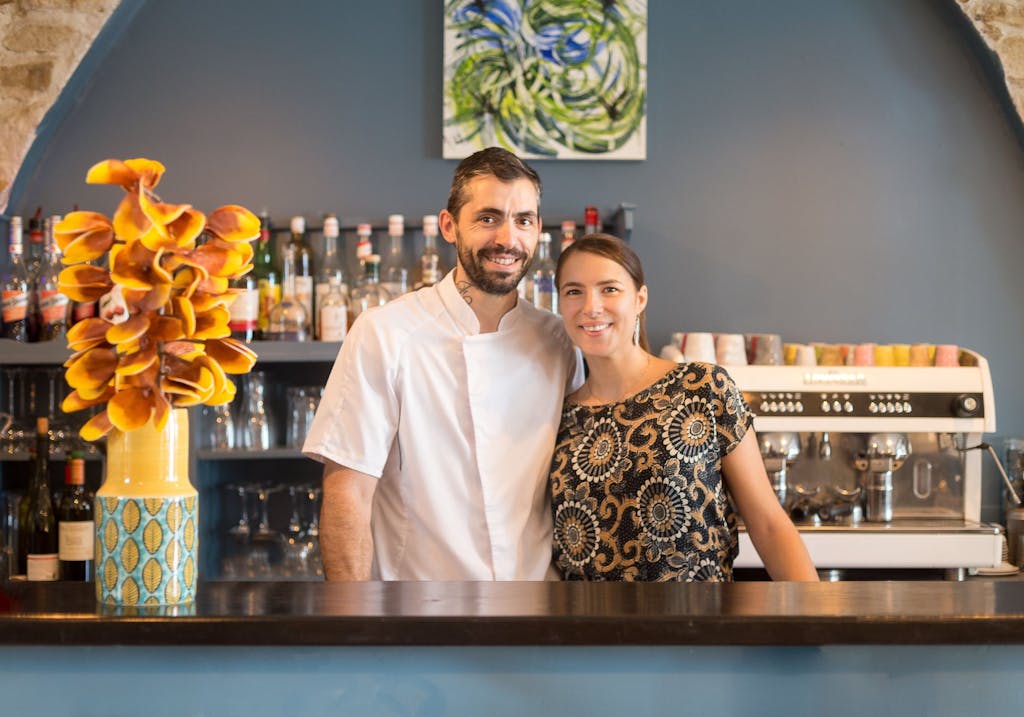 Les propriétaires du restaurant La Falène