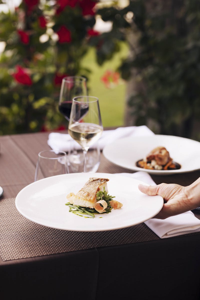 Assiettes du restaurant gastronomique La Maison Tourangelle