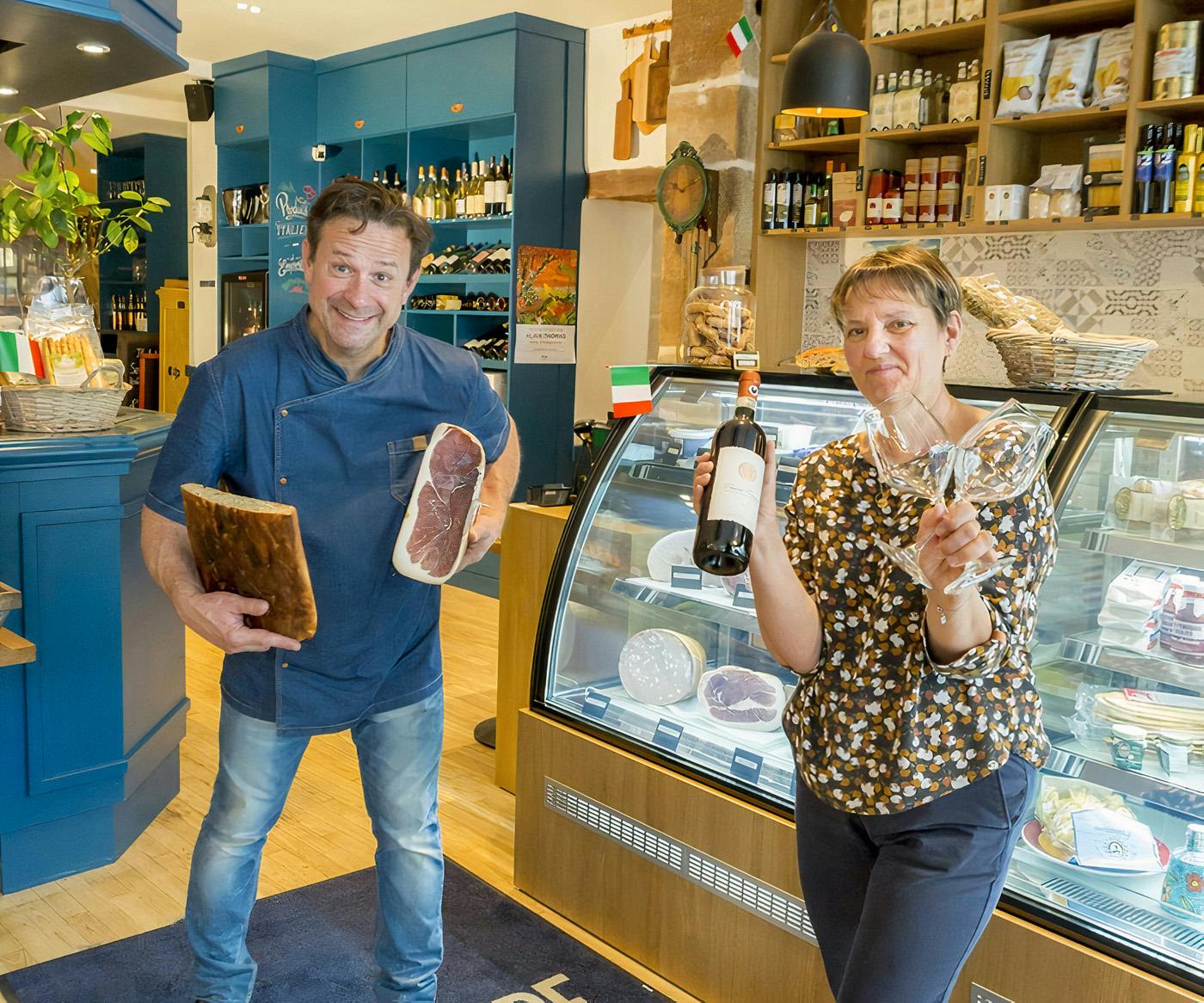 Jean-Luc et Nathalie Sénée Nota Bene Trattoria Epicerie italienne Nantes