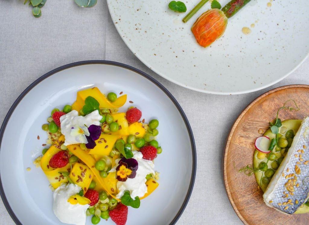 Assiettes de chez Meal Merci