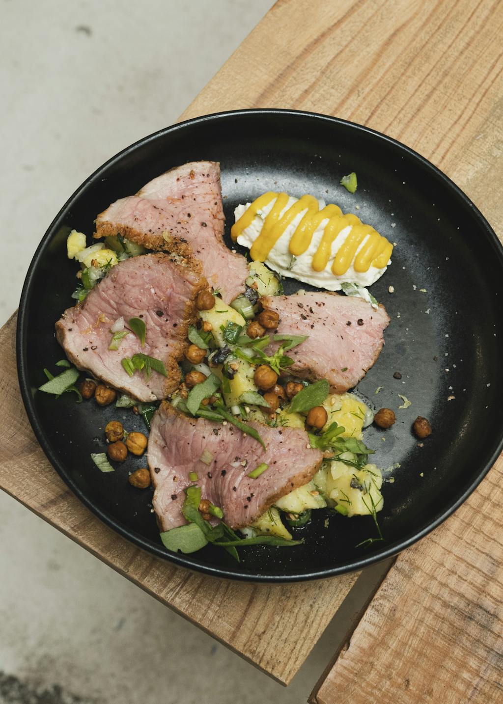 Un plat du restaurant Les Récoltants