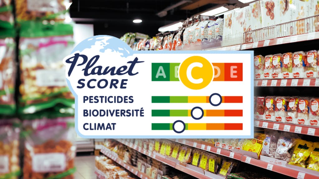Dispositif d'affichage environnemental Planet-Score