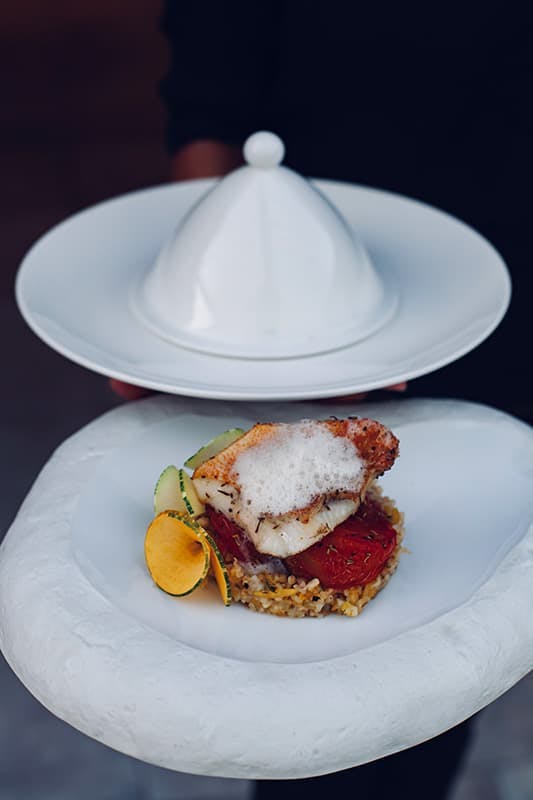 Plat de l'Auberge Kallisté